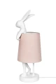RABBIT lampa stołowa 68 cm biała / różowa KARE