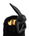 RABBIT FUR lampa stołowa 50 cm czarna / złota KARE