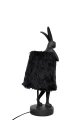 RABBIT FUR lampa stołowa 50 cm czarna / złota KARE