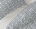 200x220 SEVA niebieski  kpl pościeli flanela