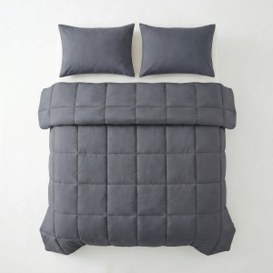 200x220 Lazy PERCALE antracyt kołdra