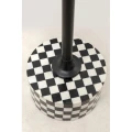 DOMERO CHESS stolik 25 biało-czarny KARE