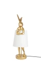 RABBIT lampa stołowa 50 cm złota / biała KARE