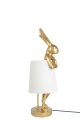 RABBIT lampa stołowa 50 cm złota / biała KARE