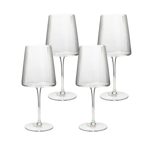 RIFFLE komplet 4 kieliszków do wina 760 ml KARE