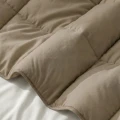 240x220 LAZY kołdra perkalowa brąz