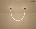 LASSO lampa wisząca 200 Smart czarna MOOSEE 