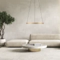 PURE E-LOOP lampa wisząca matowy mosiądz