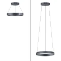 PURE E-CLIPSE lampa wisząca szary 2561-15 