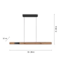 PURE-MOTO-RISE lampa wisząca NATURALNE drewno 2545-79 