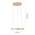 PURE E-LOOP lampa wisząca matowy mosiądz 2550-60
