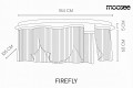 FIREFLY lampa sufitowa / plafon 180 złota MOOSEE