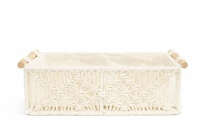 SHP BOHO Koszyk dekoracyjny beżowy