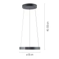 PURE E-CLIPSE lampa wisząca szary 2560-15