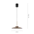 PURE E-MOON lampa wisząca brązowa 2195-97 