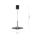 PURE E-VIT lampa wisząca szary