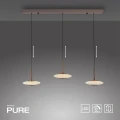 PURE VITRUM lampa wisząca ciemnometalowy-brązowy 2083-34