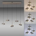 Q-ROTATE lampa wisząca ciemnometalowy-brązowy 2249-34 