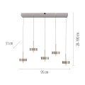 Q-ROTATE lampa wisząca aluminium 2249-95 