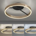 PURE LOOP lampa sufitowa czarna/matowy mosiądz 6552-68 