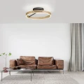 PURE LOOP lampa sufitowa czarna/matowy mosiądz 6552-68 