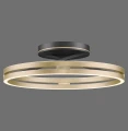 PURE LOOP lampa sufitowa czarna/matowy mosiądz 6552-68 