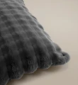 (SN) 200x220 POM POM antracyt  teddy kpl pościeli