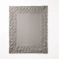 140x200/220 BORDER PINTUCK brąz/szary kpl pościeli mikrofibra