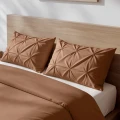 140x200/220 BORDER PINTUCK mokka kpl pościeli mikrofibra