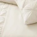 140x200/220 BORDER PINTUCK beż kpl pościeli mikrofibra