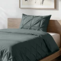 140x200/220 BORDER PINTUCK zielony kpl pościeli mikrofibra