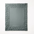 140x200/220 BORDER PINTUCK zielony kpl pościeli mikrofibra