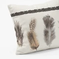 240x200 Lazy  FEATHERS 3 piaskowy kpl koldra z poduszkami