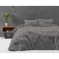 (SN) 200x220 VELVET UNI szary kpl pościeli