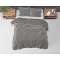 (SN) 200x220 VELVET UNI szary kpl pościeli