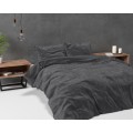(SN) 200x220 VELVET UNI antracyt kpl pościeli