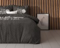 (SN) 200x200/220 MOON AND BACK mikrofibra antracyt  kpl pościeli