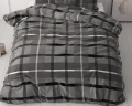 (SN) 140x200/220 VINTAGE CHECK antracyt  kpl pościeli mikrofibra 