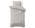 240x220 PINSTRIPE brąz kpl pościeli bawełna