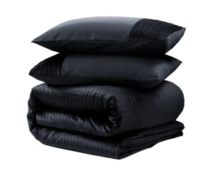 (SN) 200x220 VELVET BAND czarny mikrofibra kpl pościeli