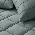 140x200/220 CHECK PINTUCK zielony kpl pościeli mikrofibra