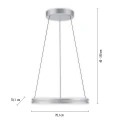 PURE E-LOOP lampa wisząca aluminium