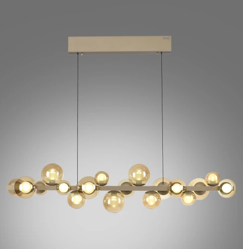 PURE E-POPOUP lampa wisząca brązowa