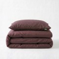 140x220 STONE WASHED burgund  kpl pościeli bawełna