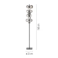 PURE POPUP lampa podłogowa szary