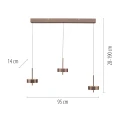  Q-ROTATE lampa wisząca brązowa 2248-34