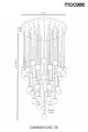 CANNON DISC lampa wisząca 50 złota MOOSEE