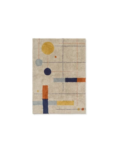 GEOMETRICAL SHAPES dywan bawełniany 140x200cm