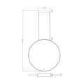 RASCAL lampa wisząca czarna PEN4105-60BK 