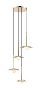 NICOSIA złota lampa wisząca french gold P0600-04E-F7AA